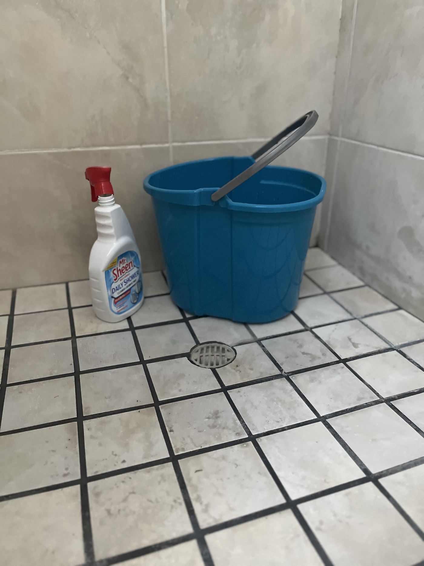 GLOMSA Group cleaning supplies laid out for a job